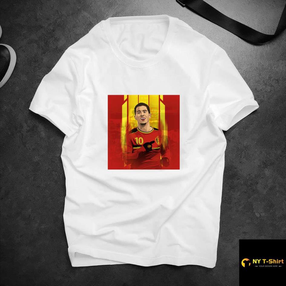 [Freeship] Áo Thun In Hình Eden Hazard Mã 05 - Áo In Hình Cầu Thủ Bóng Đá