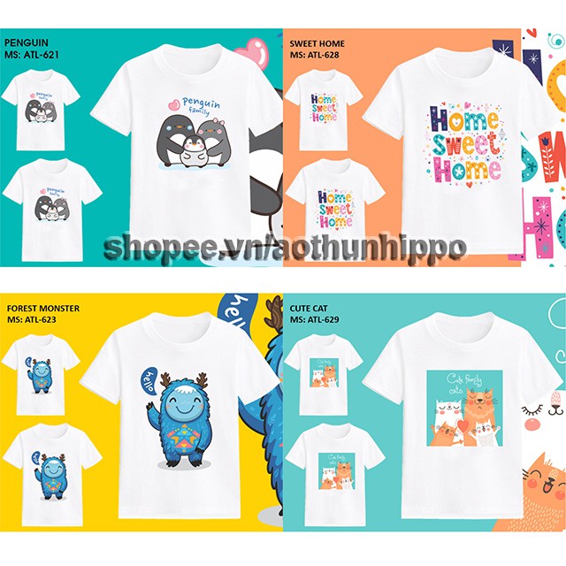 Áo thun gia đình Hippo - 61 (t)