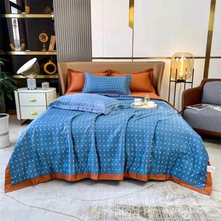 Bộ Chăn Ga Gối 5 Món Lụa Thái, Chăn Lụa Thái Mềm Mát