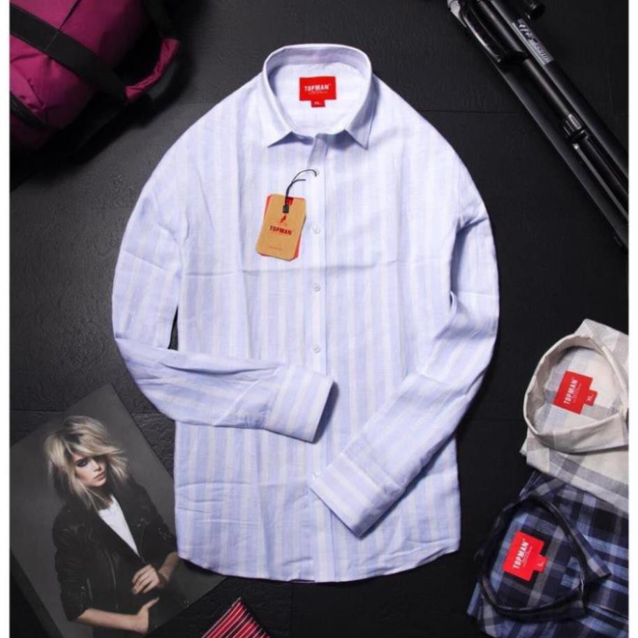 Sơ mi kẻ slimfit, Sơ mi A/N cao cấp