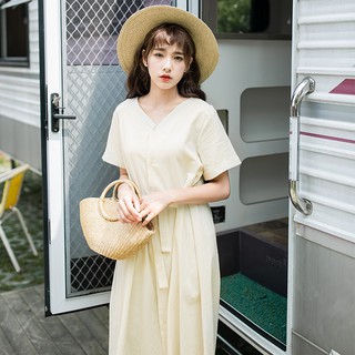 Váy dài buộc eo