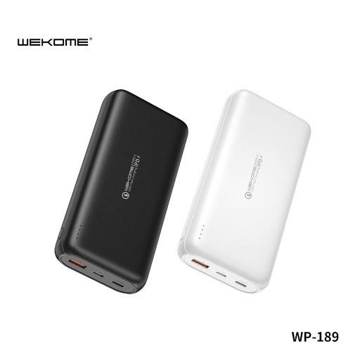 Sạc Dự Phòng WK WP -189 20000mAh { BẢO HÀNH CHÍNH HÃNG 6 THÁNG } --- Hỗ trợ sạc nhanh cho dự phòng và điện thoại