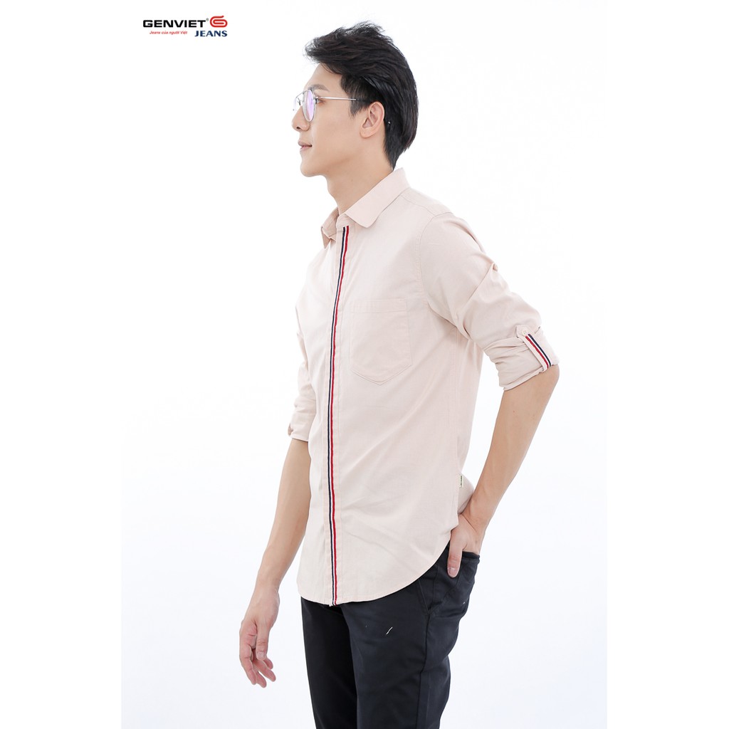 Áo sơ mi dài tay nam T3121C544 GENVIET | BigBuy360 - bigbuy360.vn