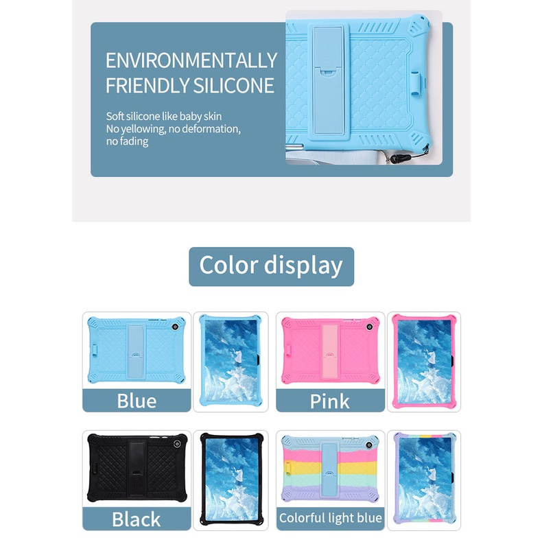 Ốp Máy Tính Bảng Silicone Mềm Có Dây Đeo Cho Samsung Galaxy Tab A8 10.5 Inch SM-x205 x202 Galaxy Tab A8 2022