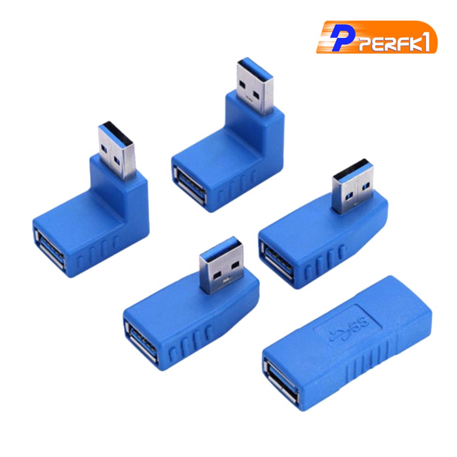 Set 5 Dây Cáp Usb Góc 90 Độ