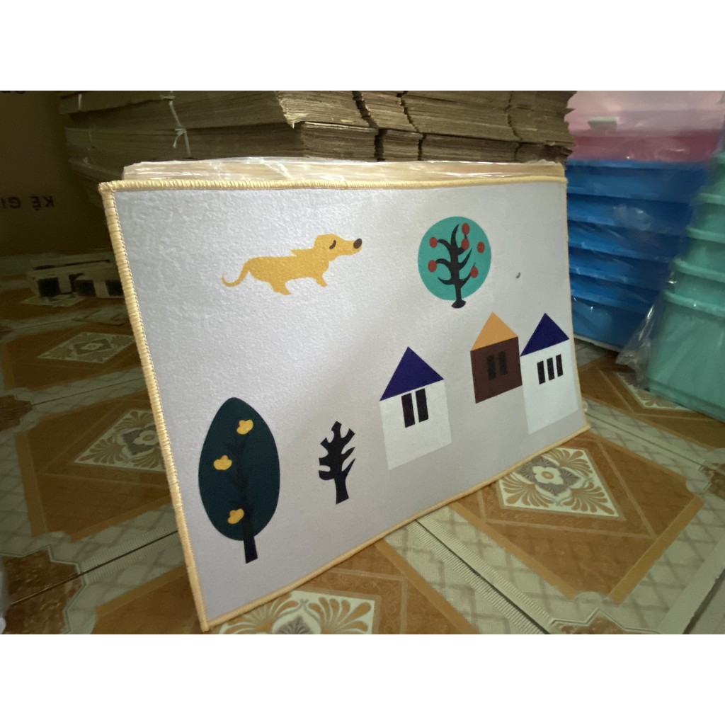 THẢM LAU CHÂN 3D CHỐNG TRƠN TRƯỢT 40x60CM