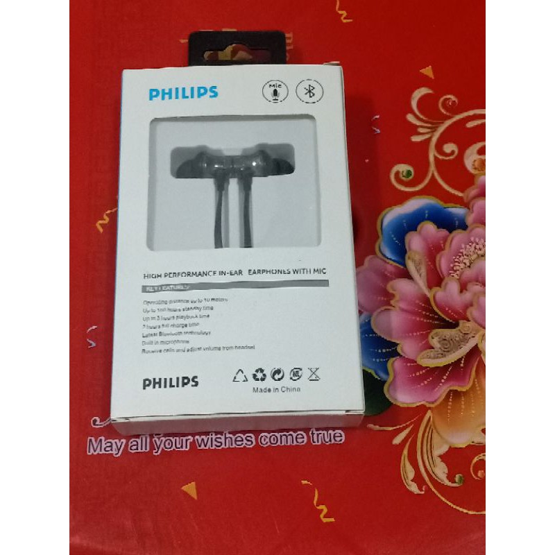 Tai nghe bluetooth thể thao nam châm Philips