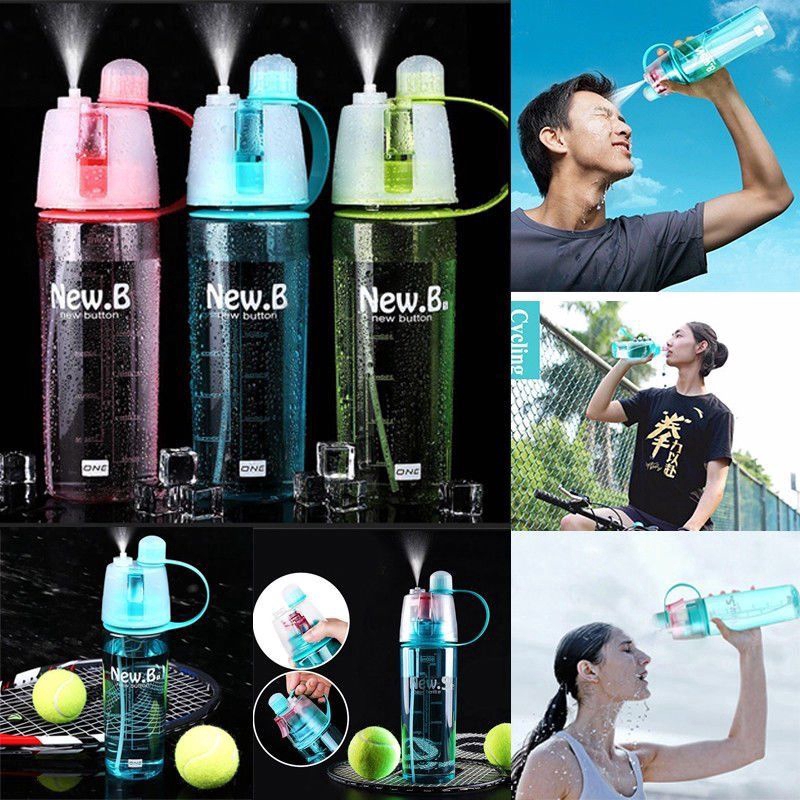 Bình nước thể thao dạng xịt phun sương 400 / 600ML