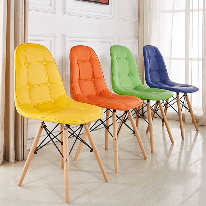 GHẾ EAMES Chân Gỗ Đan Thép (Ghế làm việc, quán cafe, phòng ăn...) Kiểu Hiện Đại Hàn Quốc