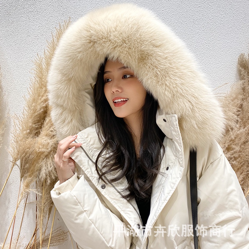 Áo khoác nữ phao lông vũ siêu ấm mũ lông thỏ to mịn hàng Quảng Châu cao cấp | WebRaoVat - webraovat.net.vn