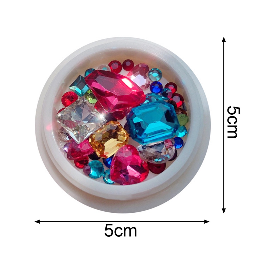 1 Hộp Đá Pha Lê Tự Dính Trang Trí Móng Tay Nghệ Thuật