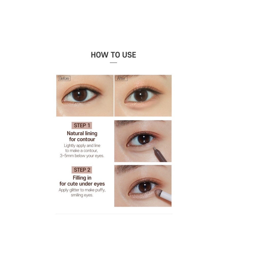 Chì + Nhũ vẽ bọng mắt Hàn Quốc ETUDE Cute eyes maker 2g tiện lợi dễ vẽ