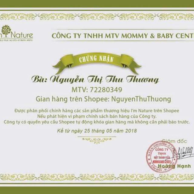 Dung dịch vệ sinh i'm nature