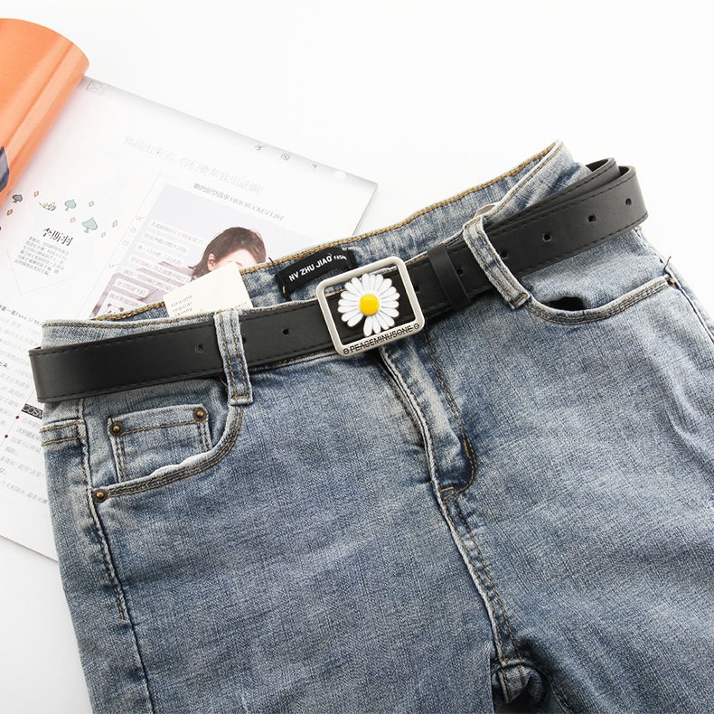 Thắt lưng khóa hình hoa cúc đơn giản dành cho nam 22568