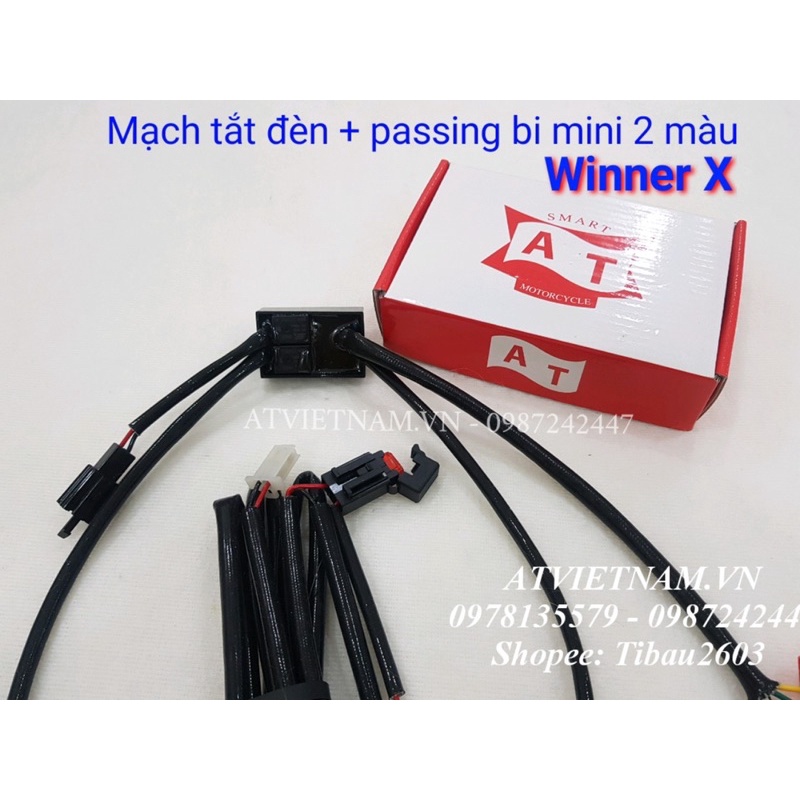 Mạch tắt đèn chính và passing trợ sáng mini 2 màu cho WINNER X