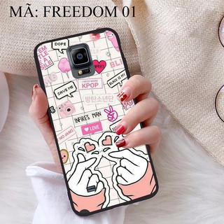 Ốp lưng Samsung Note 4 viền dẻo TPU BST Phong Cách Freedom