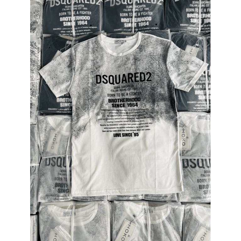 XẢ LỖ ÁO THUN NAM POLO CỔ TRÒN LOANG IN CHỮ DISQUER21