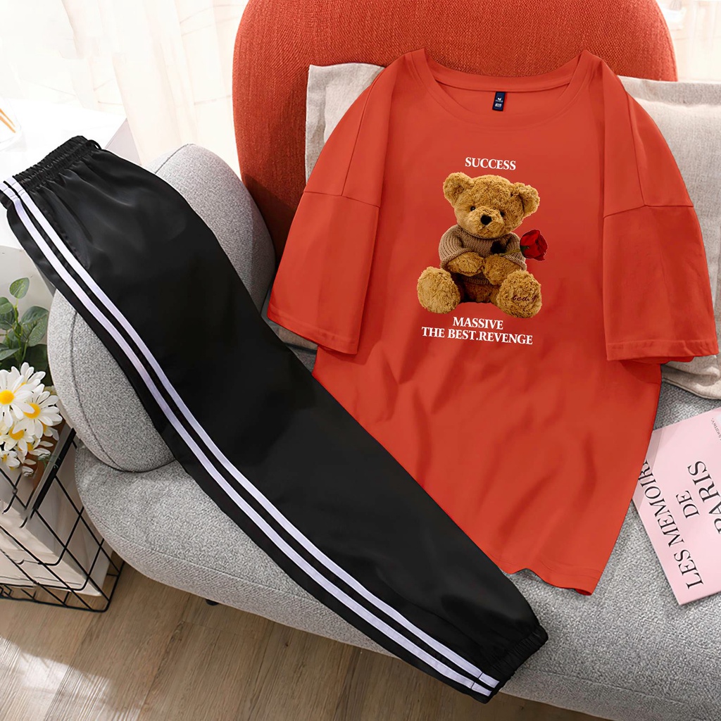 Sét Bộ xinh mặc ở nhà Áo form rộng oversize + quần thể thao siêu xinh [Mã 07]