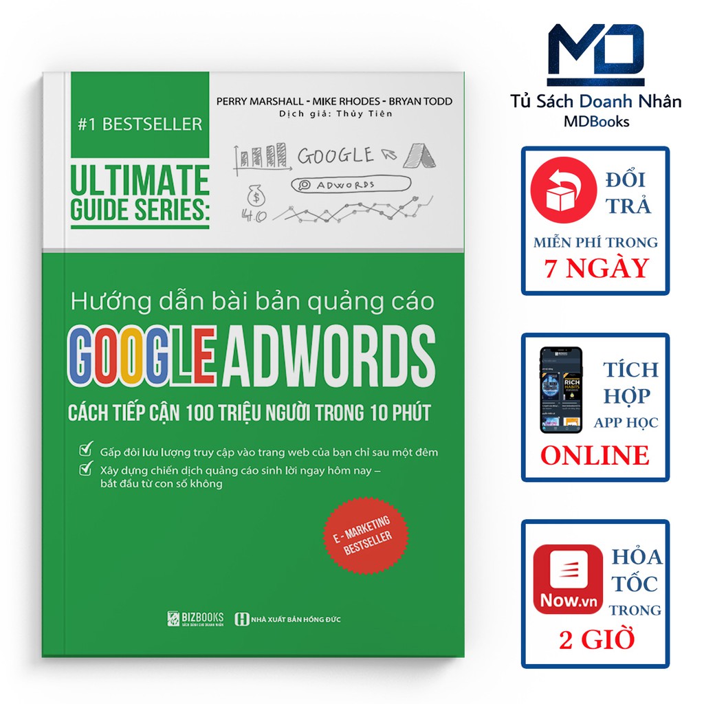 Sách Kinh Tế - Ultimate Guide Series: Hướng Dẫn Bài Bản Quảng Cáo Google Adwords  - Đọc Kèm Apps - Bizbooks