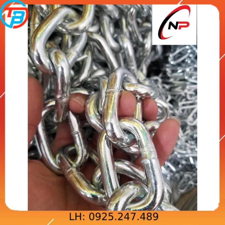 Dây Xích Sắt Mạ Kẽm 6mm(li).Sử dụng cho gia đình,công trình và xí nghiệp.Kimkhinhatphat