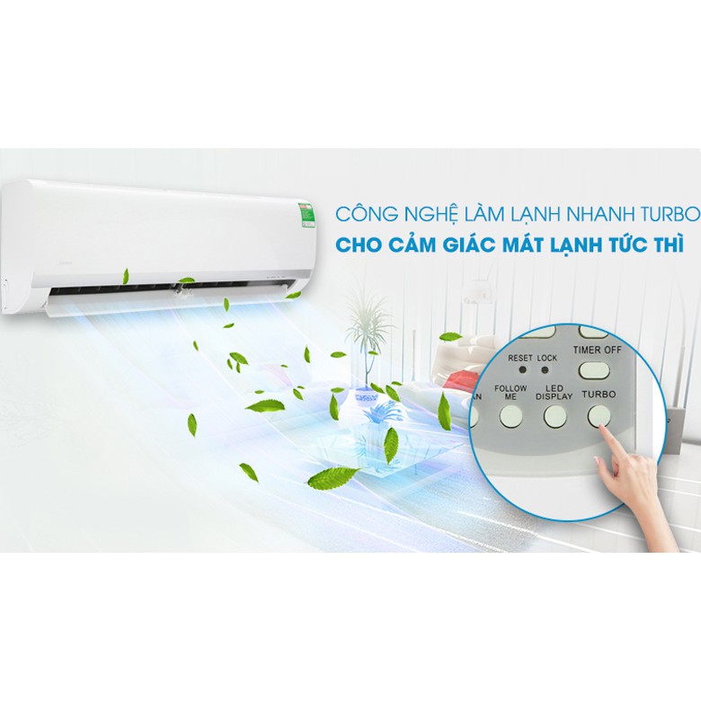 Điều hòa Midea 1 chiều 12.000BTU MSAFB-13CRN8