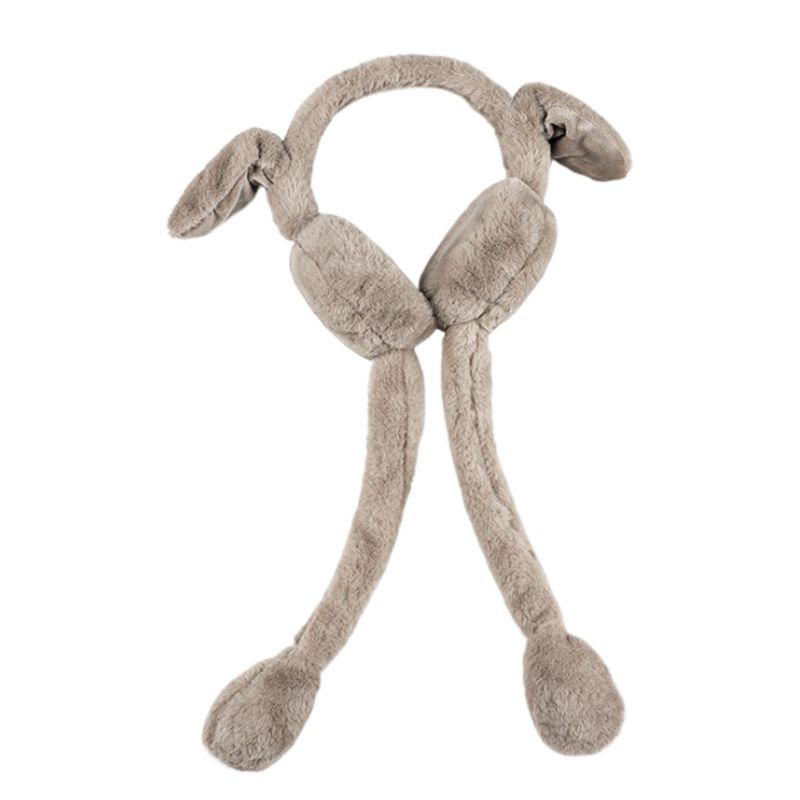 Băng Đô Tai Thỏ Bằng Vải Lông Dày Dặn Ấm Áp Dễ Thương Dành Cho Người Lớn Và Trẻ Em