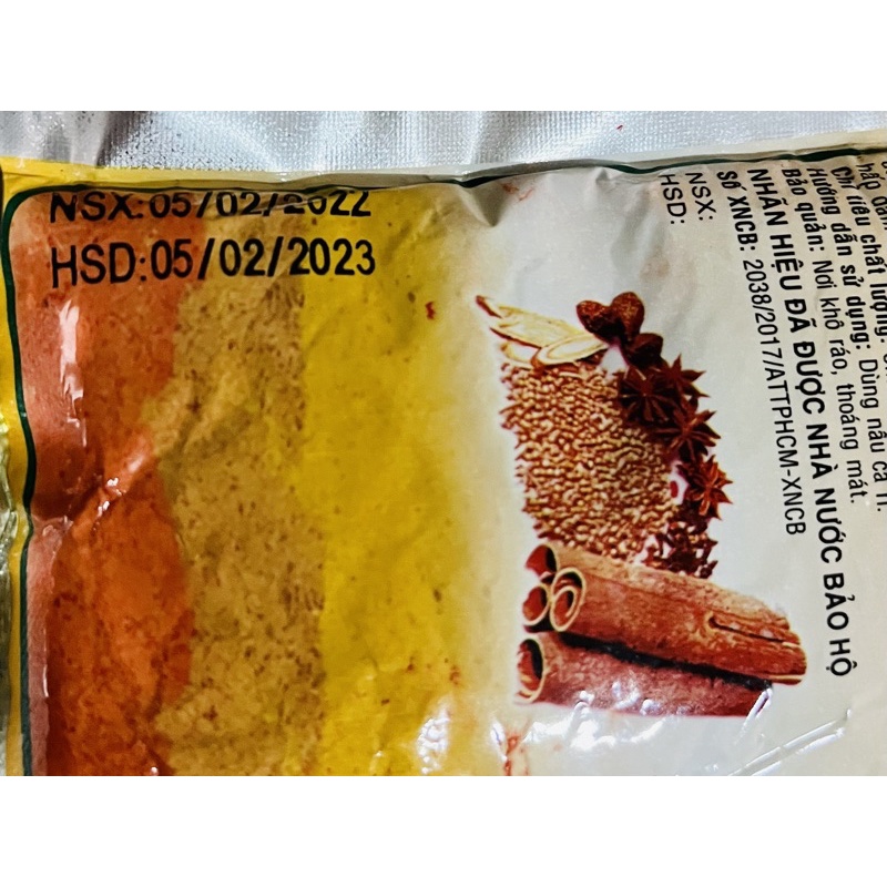 Cà ri lá Nam Ấn gói