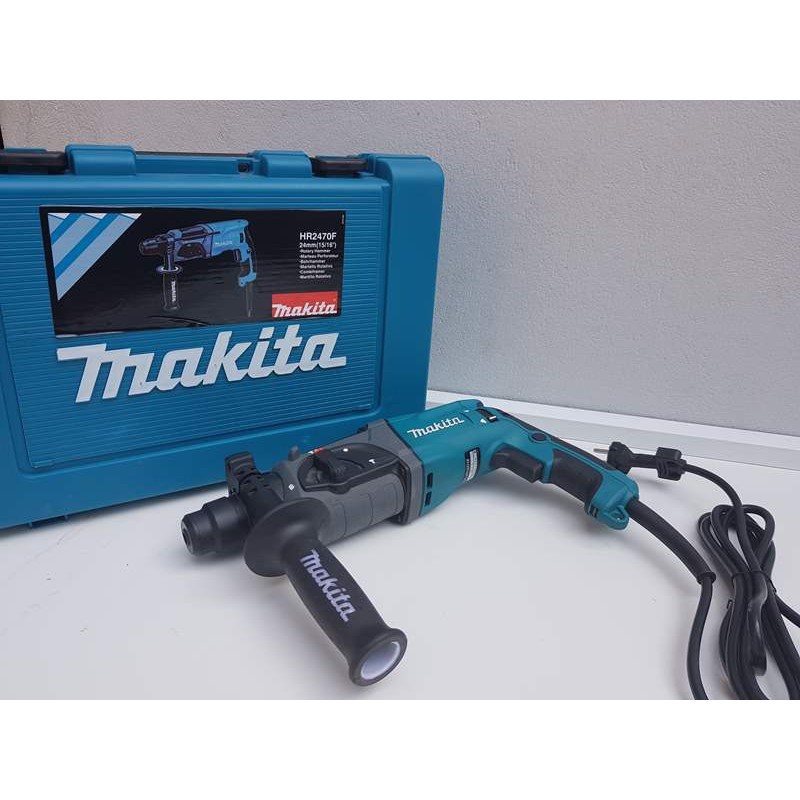 Máy khoan bê tông Makita HR2470F, 780W đủ 3 chức năng khoan sắt, gỗ, khoan bê tông và đục bê tông.