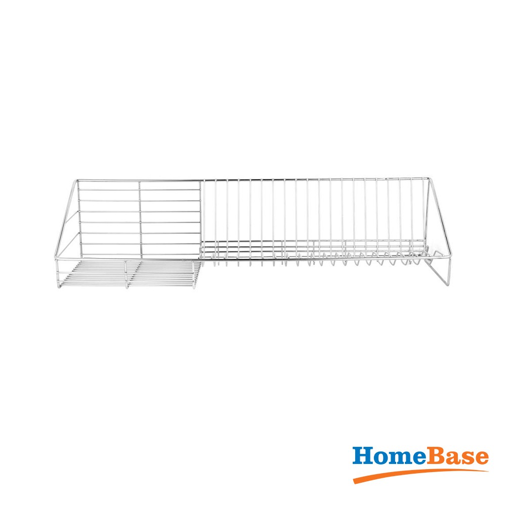 HomeBase KECH Kệ Inox đựng đồ chén đĩa nhà bếp treo tường Thái Lan W80xD23xH20 Cm