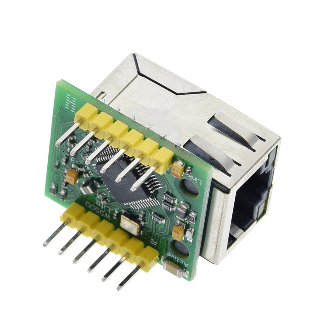 Chip mới usr-es1-w5500 SPI to LAN và Ethernet Converter TCP với vi điều khiển IP-51 stm32