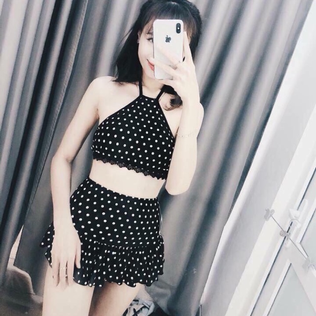 Bikini yếm váy