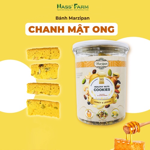 [ORGANIC] Bánh Marzipan CHANH & MẬT ONG bổ sung dinh dưỡng, tăng sức đề kháng, ăn chay, eat clean - Hộp 75000