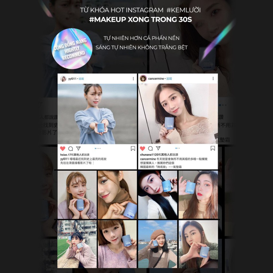 Kem lười Mirae giúp da trắng sáng dưỡng ẩm che mờ khuyết điểm MIREA CICA PLUS CUSHION CREAM 30ml/hũ | BigBuy360 - bigbuy360.vn