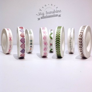 Washi tape - Băng keo giấy trang trí họa tiết