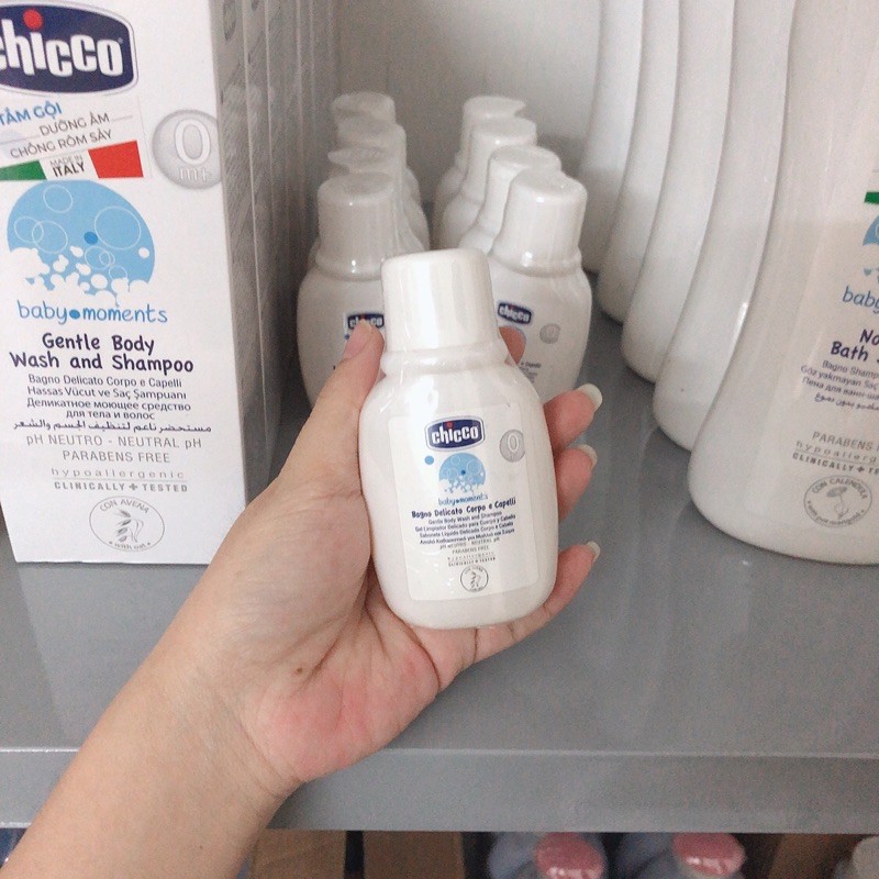 Sữa Tắm Gội Toàn Thân Cho Bé 50ml Chiết Xuất Yến Mạch 0+ Chicco