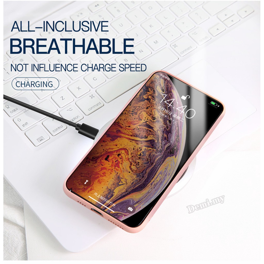 Ốp điện thoại Silicon TPU mềm màu trơn cho iPhone X XR XS Max 8 6 6S 7 Plus