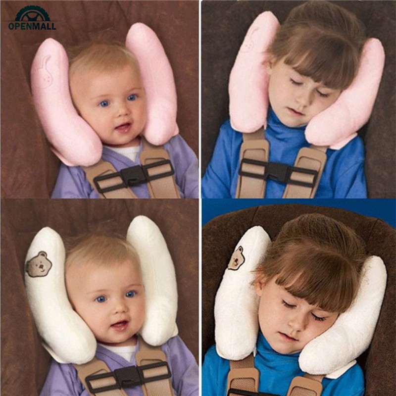 OM Adjustable Baby Head Neck U-Shape Support Children Travel Car Seat Safety Pillow Cushion