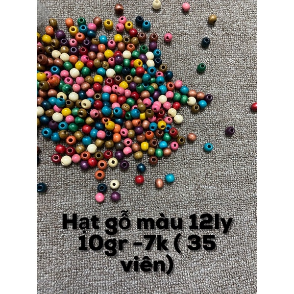 Hạt gỗ size 12ly