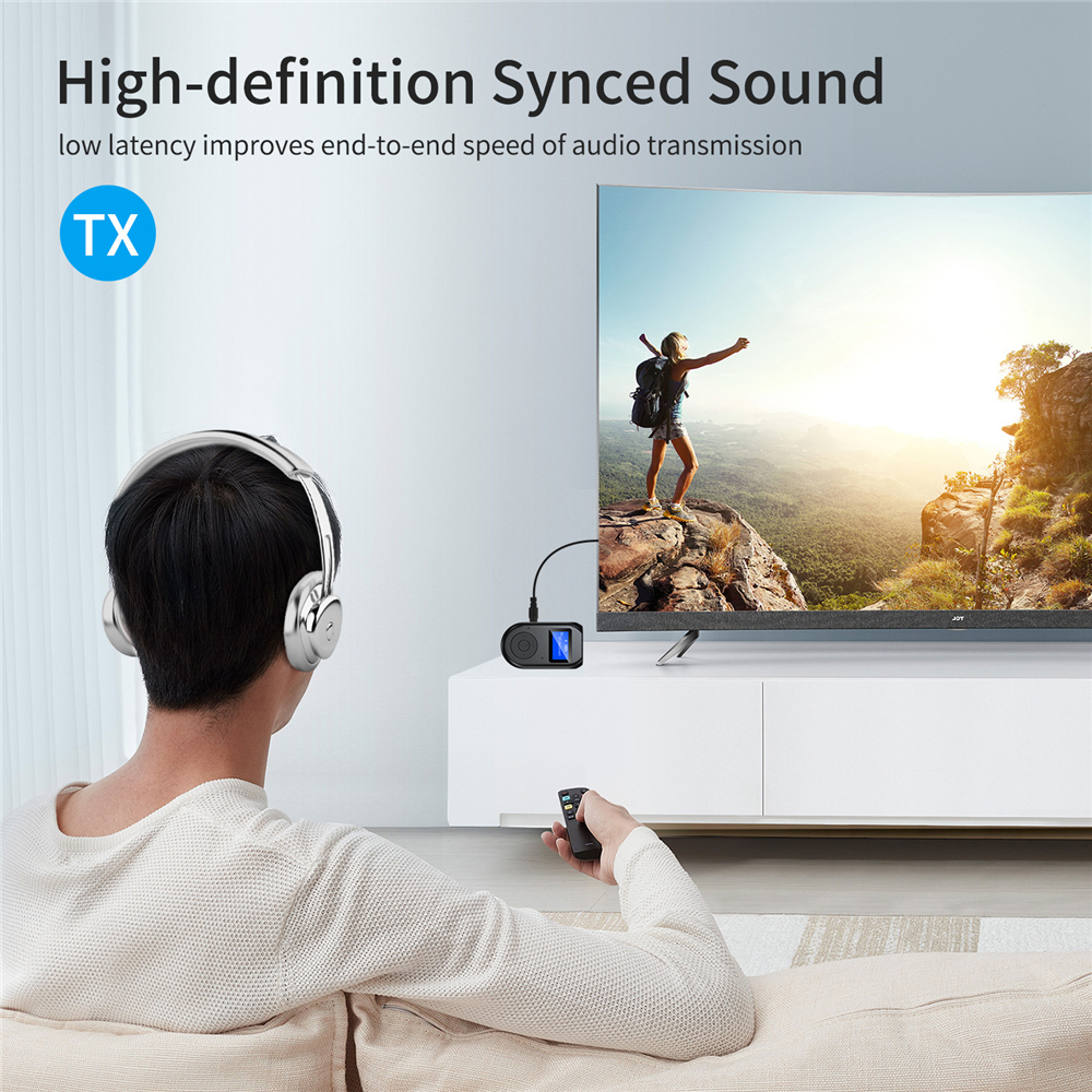 Bộ Thiết Bị Truyền Nhận Tín Hiệu Âm Thanh Bluetooth 5.0 3.5mm 2 Trong 1 Chuyên Dụng