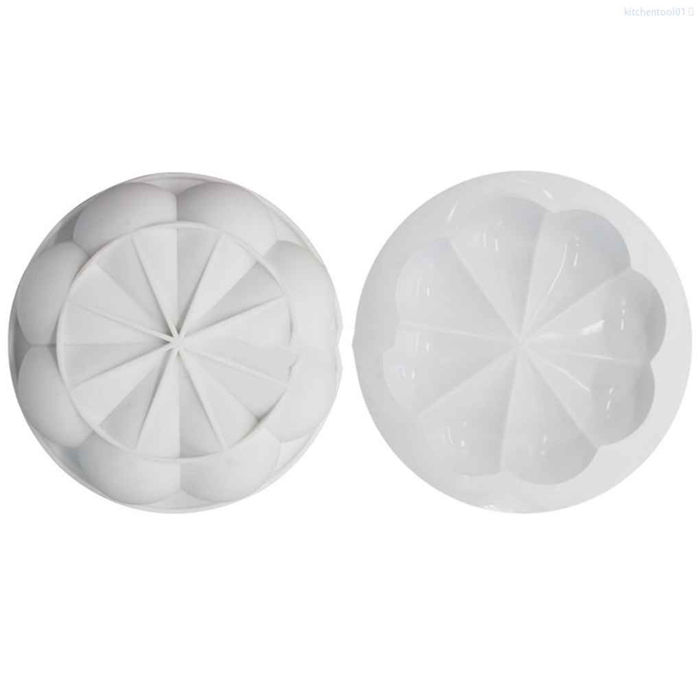 Khuôn Silicone Làm Bánh 8 Ngăn Hình Cánh Hoa 3d Loại 01