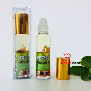 Dầu gió thảo dược Green Herb Oil 8ml Thái Lan