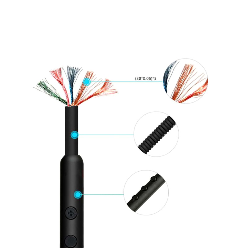 Dây Cáp Âm Lượng 3.5MM Kèm Mic Cho Tai Nghe Sony MDR-10r MDR-1A XB950 Z1000 MSR7