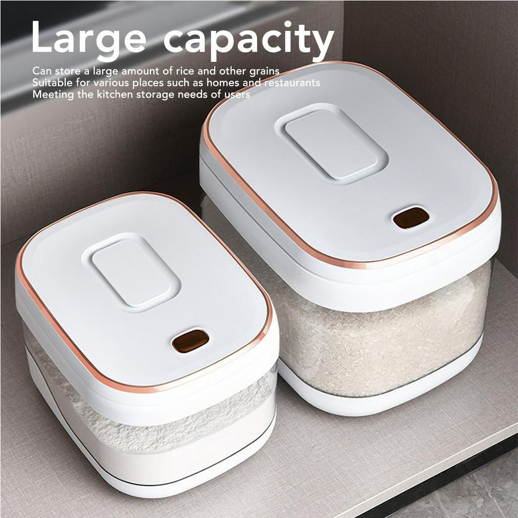 Thùng Đựng Gạo Thông Minh - Chống Ẩm Loại 5kg và 10kg - dung tích lớn hợp vệ sinh cho nhà hàng gia đình - Nitrogen071