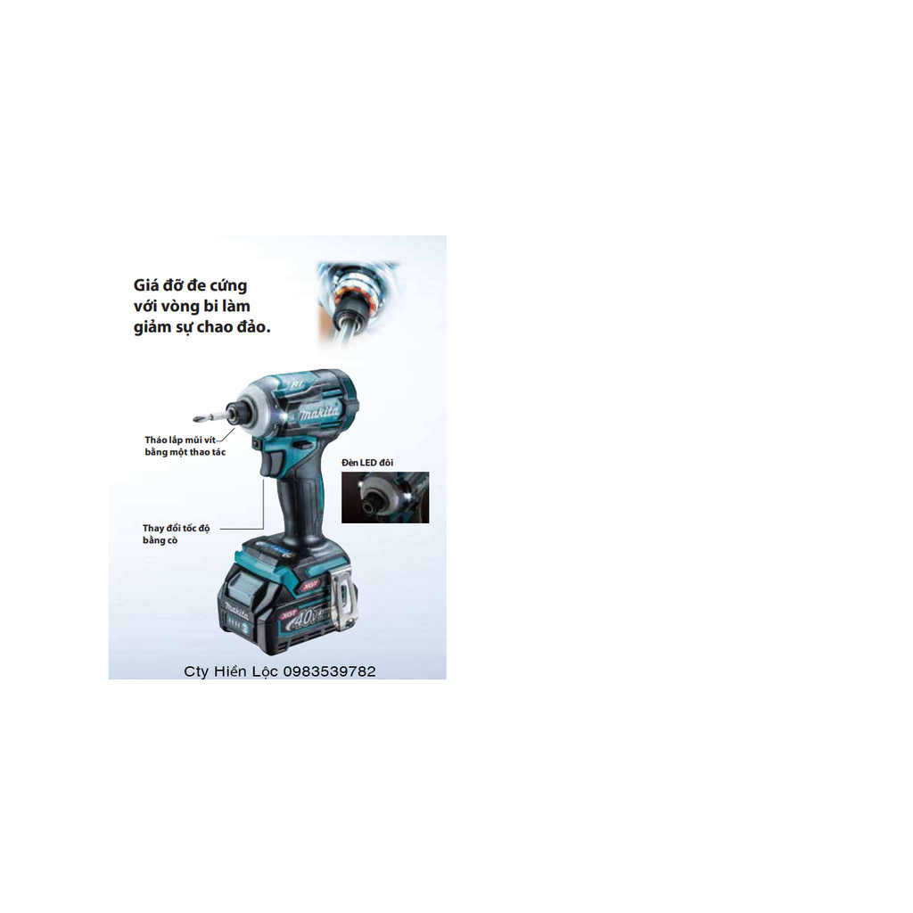 Máy vặn vít dùng pin Makita TD001GM201 40V (Bán Chạy)