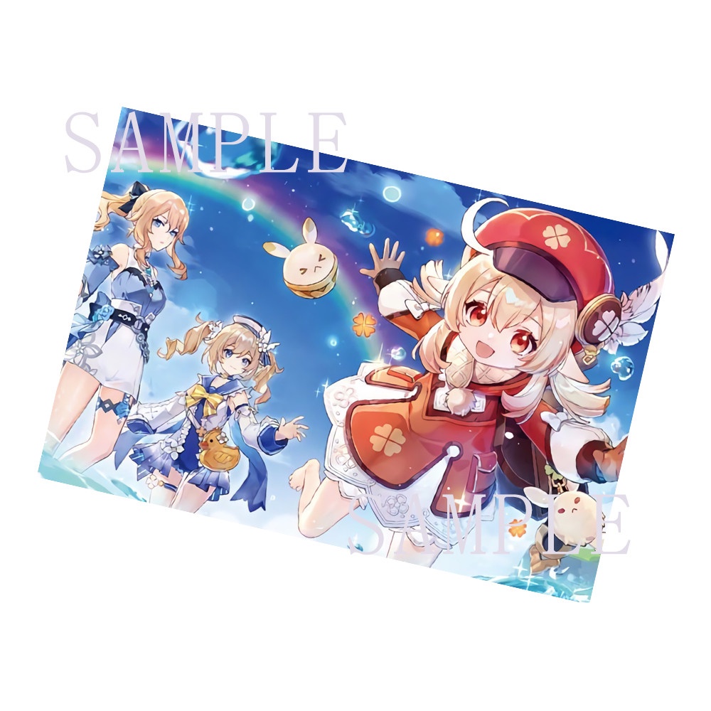 Card bo góc in hình NHÂN VẬT game GENSHIN IMPACT ảnh thẻ bo viền 5*8cm