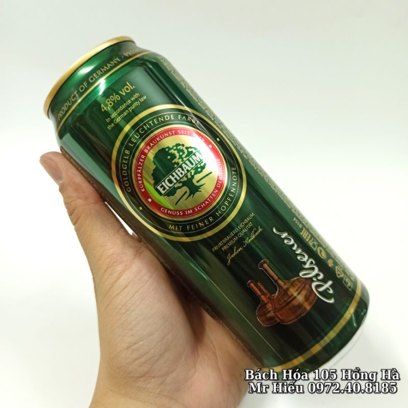 [Hỏa tốc] Bia cây sồi Eichbaum Pilsener 4,8% thùng 24 lon 500ml
