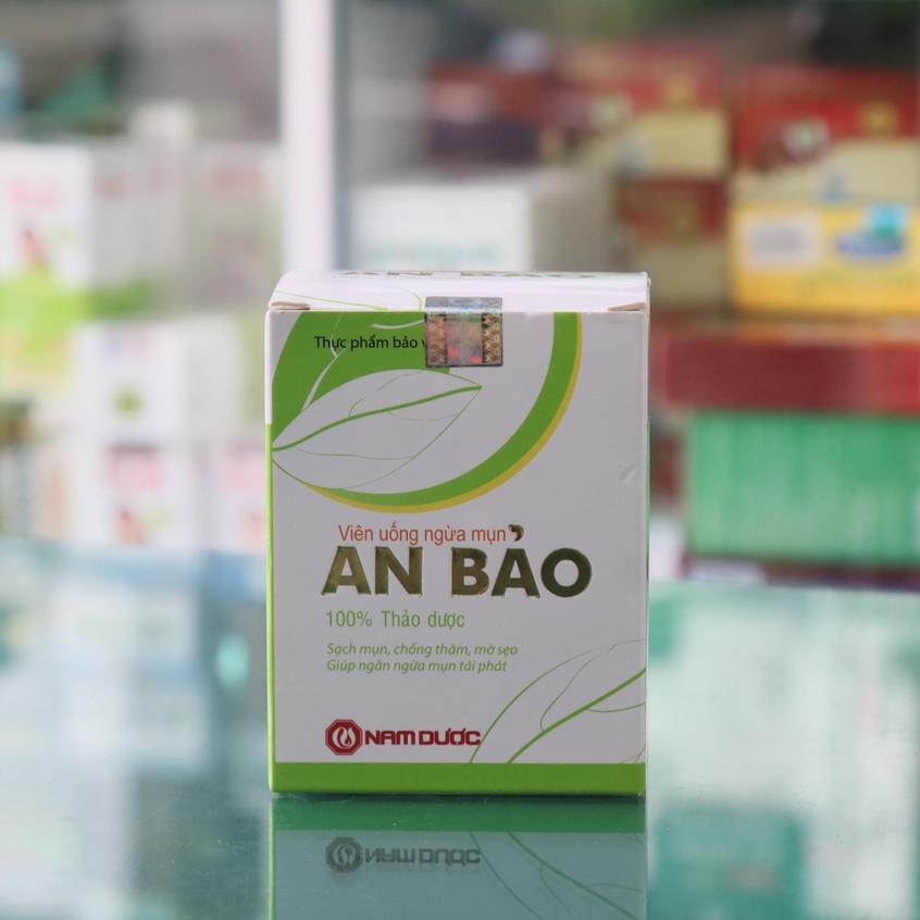 Viên uống mụn An Bảo - Hỗ trợ làm giảm mụn trứng cá, mụn nhọt, mờ vết sẹo trên da (hộp 40 viên)