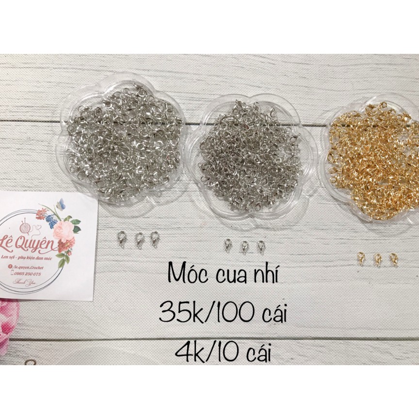 Móc cua nhí 100 cái