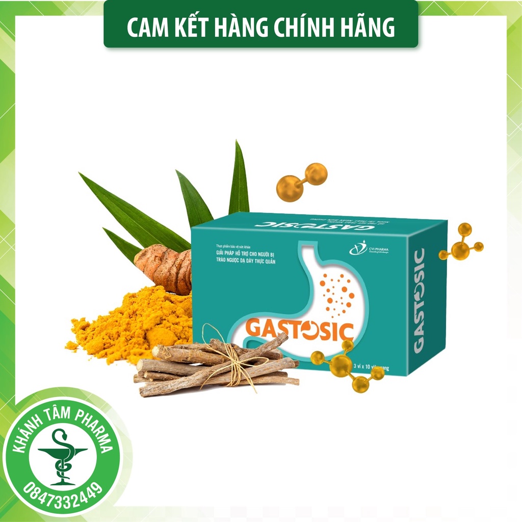! GASTOSIC  - Hỗ trợ điều trị trào ngược dạ dày thực quản