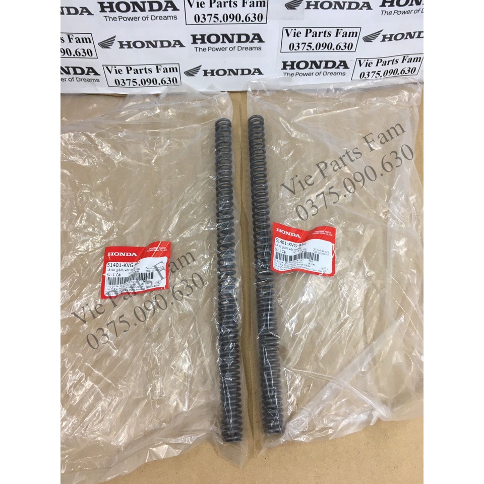 Cặp lò xo phuộc, giảm xóc trước AB 110/ Air Blade 110, hàng chính hãng honda mới 100%